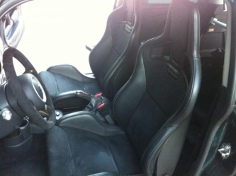 Volante in alcantara & RECARO Sportster CS